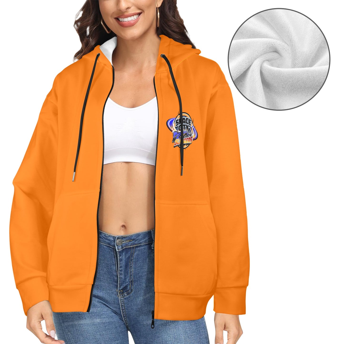 Space City Women's Zip-Up Hoodie