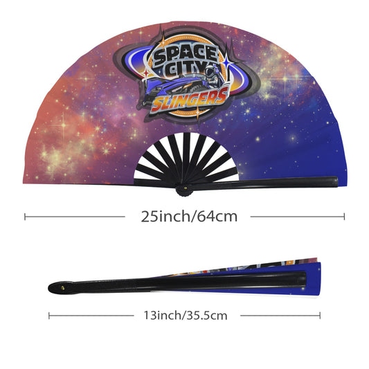 Space City Clack Fans Folding Clack Fan