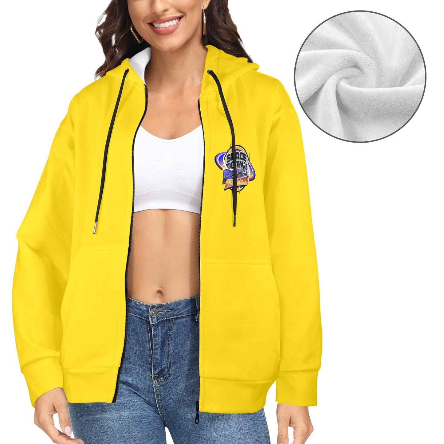 Space City Women's Zip-Up Hoodie