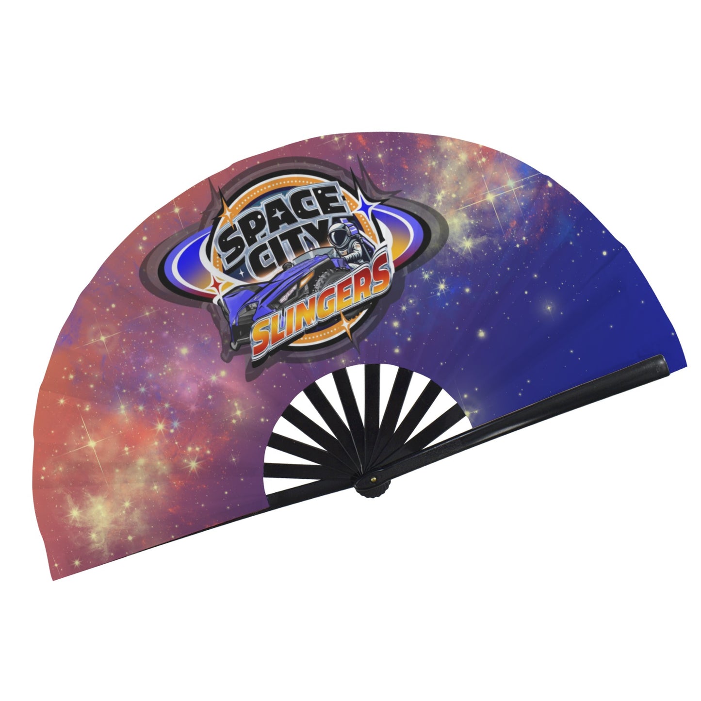 Space City Clack Fans Folding Clack Fan